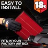 K&N Engine Air Filter: Long Life 18,000 Mile Replacement Air