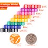 GWHOLE Set of 40 Colourful Dice 6-Sided, 14 mm, Dice