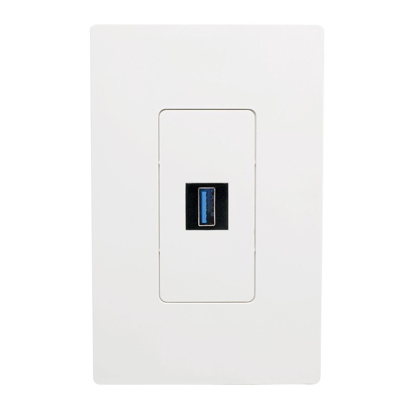 Tripp Lite USB 3.0 Keystone Panel Mount Coupler (F/F), All-in-One,