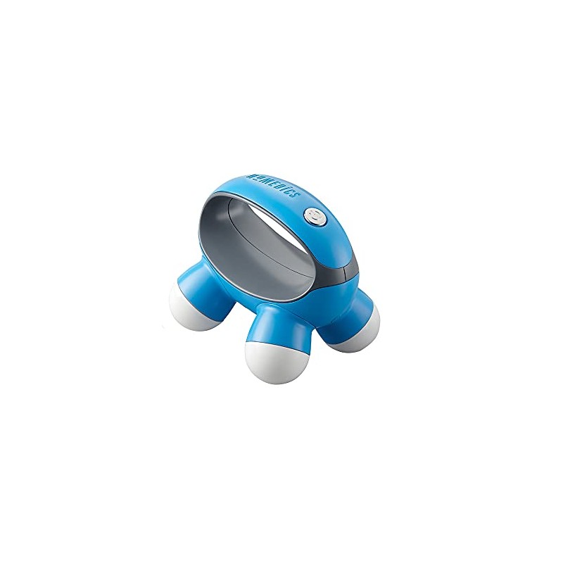 HoMedics, Quatro Mini Hand-Held Massager with Hand Grip, Battery Operated
