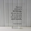 Ernest Hemingway Frame - There Is Nothing to Writing