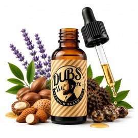 Beard Oil | Natural Moisture & Beard Softener | Relieve Beard Itch | Mens Hair Growth Oil | Natural Shine Beard Growth Oil Mustache Gifts for Men | Lavender Scent | 1 Ounce