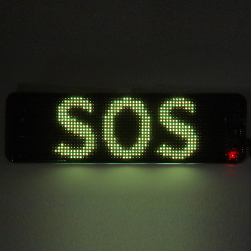 LED Car Sign Flexible Bluetooth App Control Programmable Scrolling Panel