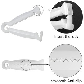 Good news 100pcs Disposable Umbilical Cord Clamp,Pig Umbilical Cord Clamp for Animals Puppy Kittens Cow Livestock Sheep, White