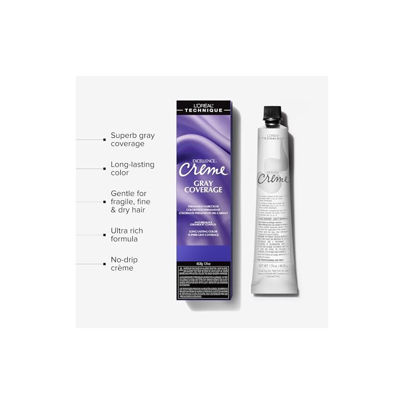 L'oreal Excellence Creme Permanent Hair Color, Medium Ash Brown No.5.1,
