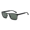 VIVIENFANG Full Metal Green Sunglasses for Men, Polarized UV Protection