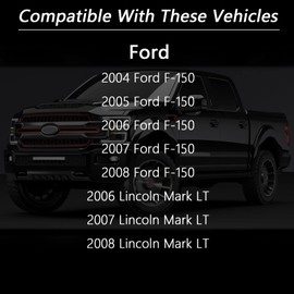 Gas tank door,gas door replacement 4L3Z-99405A26-EAA 4L3Z99405A26EAA Compatible with 2004-2008 Ford F-150,2006-2008 Lincoln Mark LT Style side fuel tank door,Fender Bed-Fuel Door Gas Cap Hatch,More.