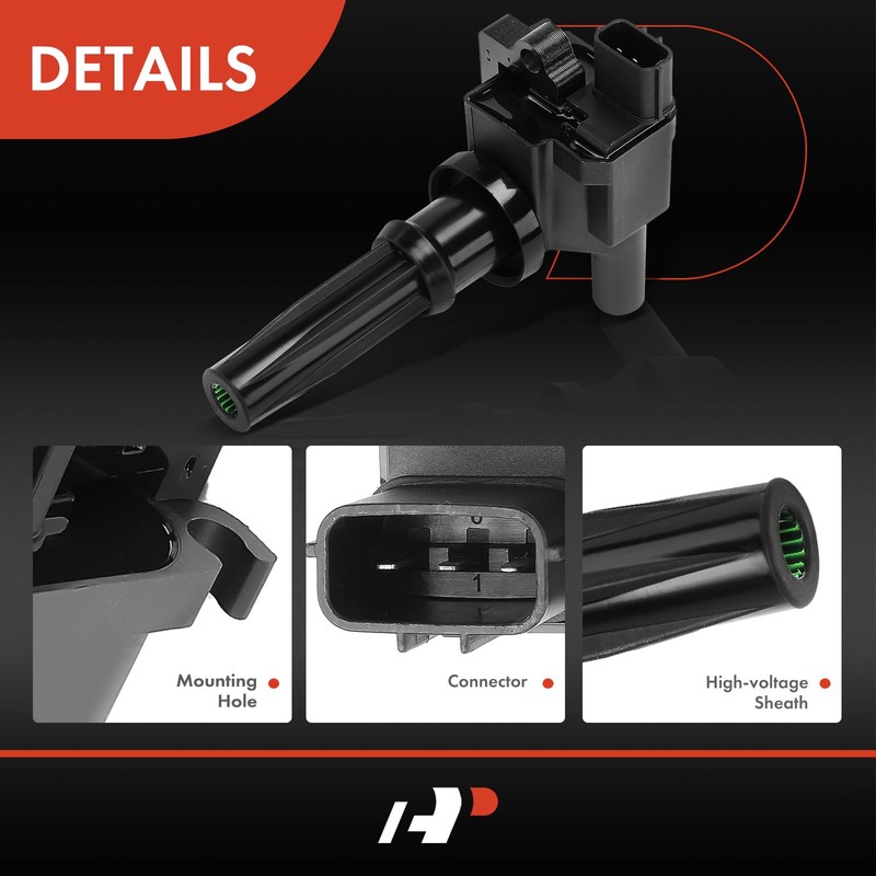 A-Premium 2 Ignition Coils with 2 Wire Compatible with Hyundai