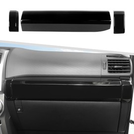 Jimen Compatible with Toyota 4Runner 2010-2024, 3PCS Center Console Co-Pilot Passenger Side Panel Dash Trim Cover (Black)