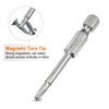 QUARKZMAN Pack of 10 T15 Security Torx Bit 1/4 Inch