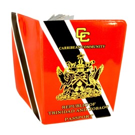 Trinidad Passport Cover Holder Protector Wallet Case for Travel Holiday Luggage UK European Universal Size Mens Womens