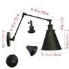 DZSUMY Industrial Black Wall Sconce Angle Adjustable Decorative Modern Farmhouse