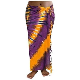 Approx. 100 Models Available Beach Towel Sarong Pareo Wrap around Loop Blue Yellow SAR52