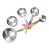 5pcs Stainless Steel Thermal Insulation Measuring Scale Cups Set Kitchen