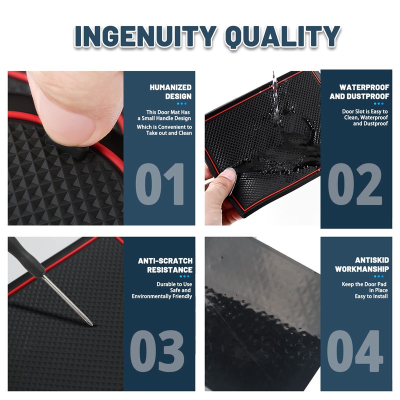 2026 Trailblazer Door Slot Mats for Chevy Trailblazer 2026 Accessories