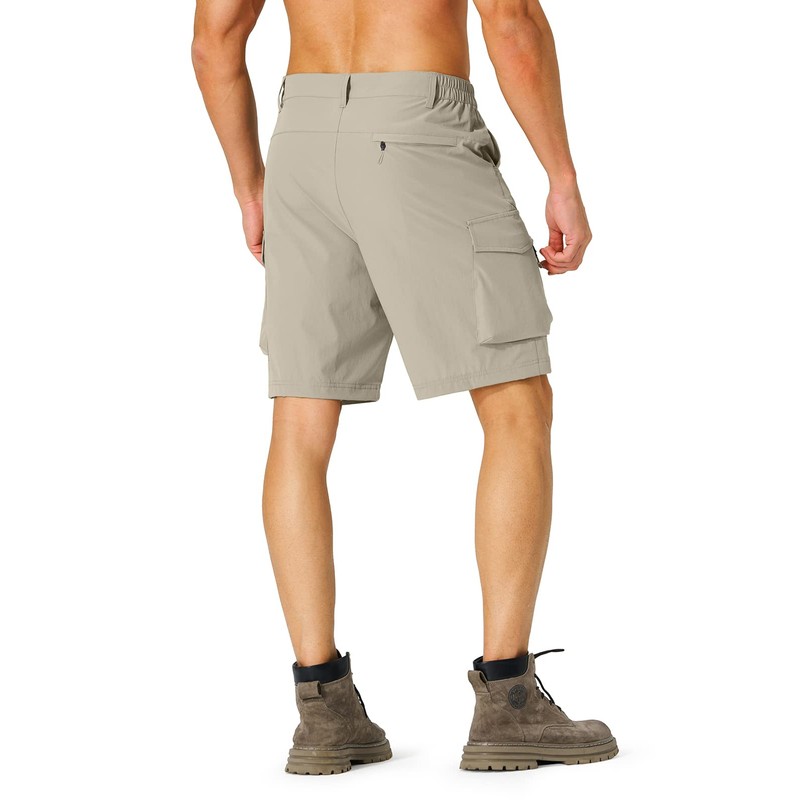 Hugut Men's Hiking Cargo Shorts Quick Dry Lightweight with Multi
