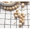 3/4"Wooden Round Beads 100pcs Unfinished Natural Loose Beads Spacer Beading