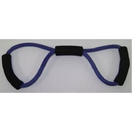 Theraquatics Figure 8 yoga resistance band Tubing Workout Exercise LIGHT Bowtie 9547A pilates - Blue (Heavy)