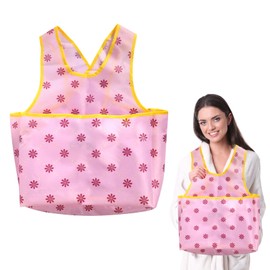 YGKYMVW Laundry Coat Large Pocket, Practical Thickening Apron, Drying Clothes, Practical Apron, Tumble Dryer Hanging Apron, Work Bag, Mesh Pocket, Oxford Fabric, Have Pockets, Pink pattern