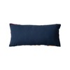 Creative Co-Op Embroidered Fabric Indoor/Outdoor Lumbar Pillow with Botanicals and