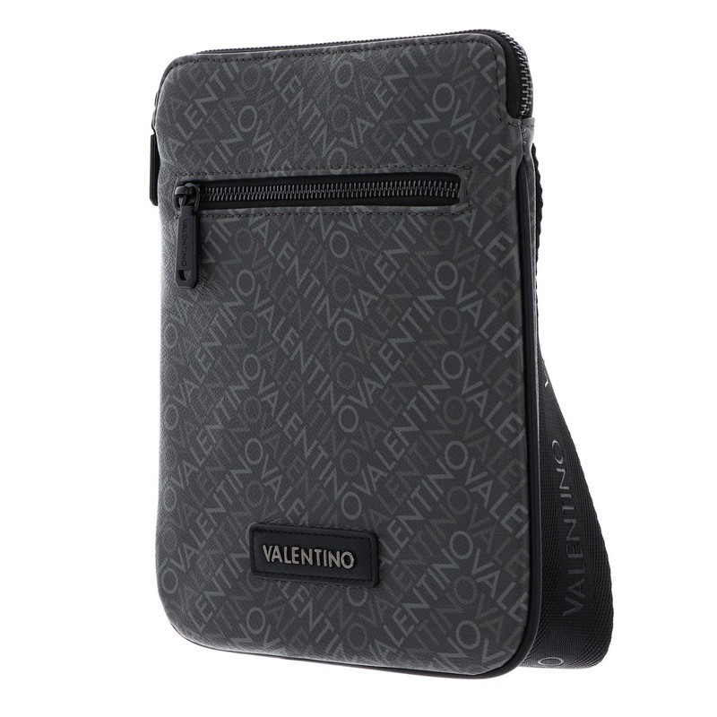 Valentino TYRONE Men's Shoulder Bag Black Faux Leather, 99 Without