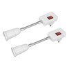 2PCS E27 E26 Hose Lamp Holder with Switch Universal 360