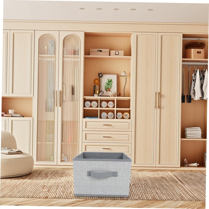 ULTECHNOVO 2pcs Fabric Cube Storage Bins for Closet Organization Capacity