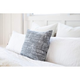 Belgian Grey Decorative Accent Throw Cushion Pillow Cover | Large Sham Pillowcase for Sofa Couch Floor Bedroom Headboard Car I Quality Upholstery Fabric | Cover Only (26"x26" Euro Sham Cover)