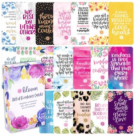 bloom daily planners Act of Kindness Deck - Set of 30 Mini Encouragement Cards with Positive Quotes - Small 2” x 3.5" Cards - Assorted Designs