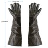 AOWPFVV Animal Handling Gloves Bite Proof Kevlar Reinforced Leather for