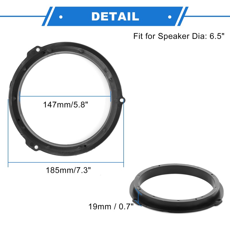 VekAuto 2 Set Speaker Spacer Ring Tweeter Speaker Spacer Adapter