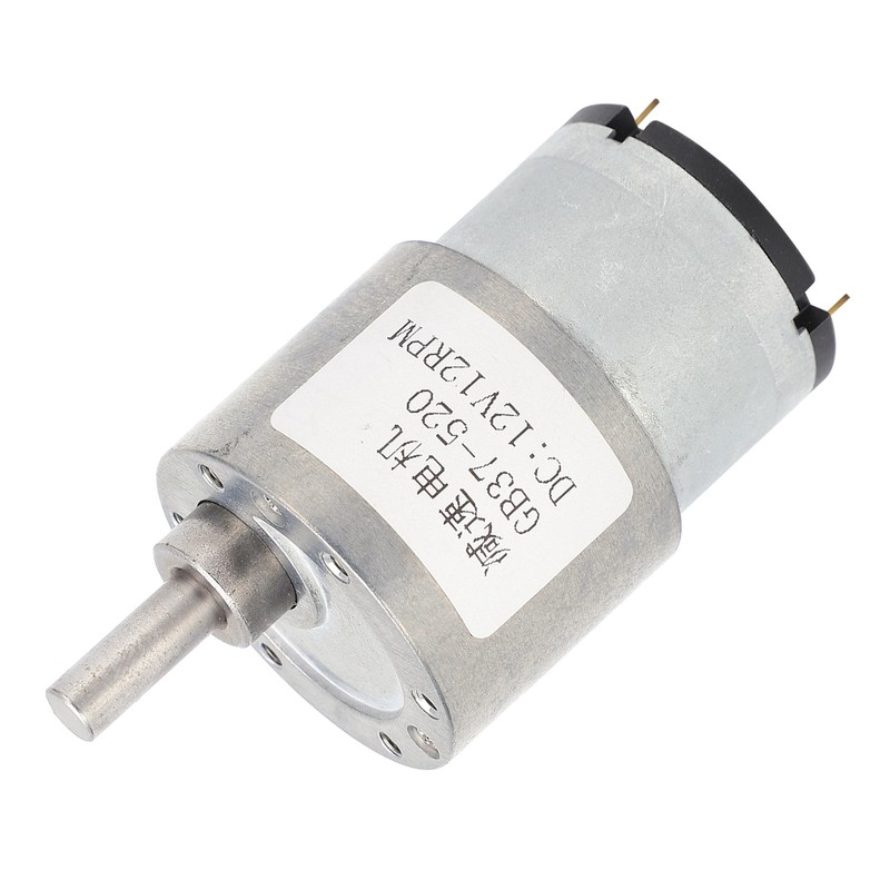 DC Motor 12V 12RPM Reducer Shaft SelfLocking Geared Motor for