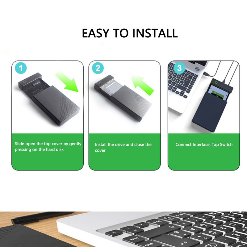 External Hard Drive Enclosure SATA to USB 3.0 Support UASP