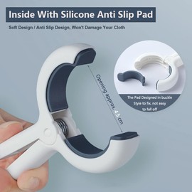 SFFCA Clothes Pins 6 Pack Non-Marking Design Windproof Clothes Pegs Beach Towel Clip, Quilt Drying Clip, for Preventing Sheets, Clothes and Towels from Blowing Away (Medium 6pcs)