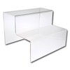 EPOSGEAR Two Step Tier Clear or Coloured Acrylic Plastic Retail