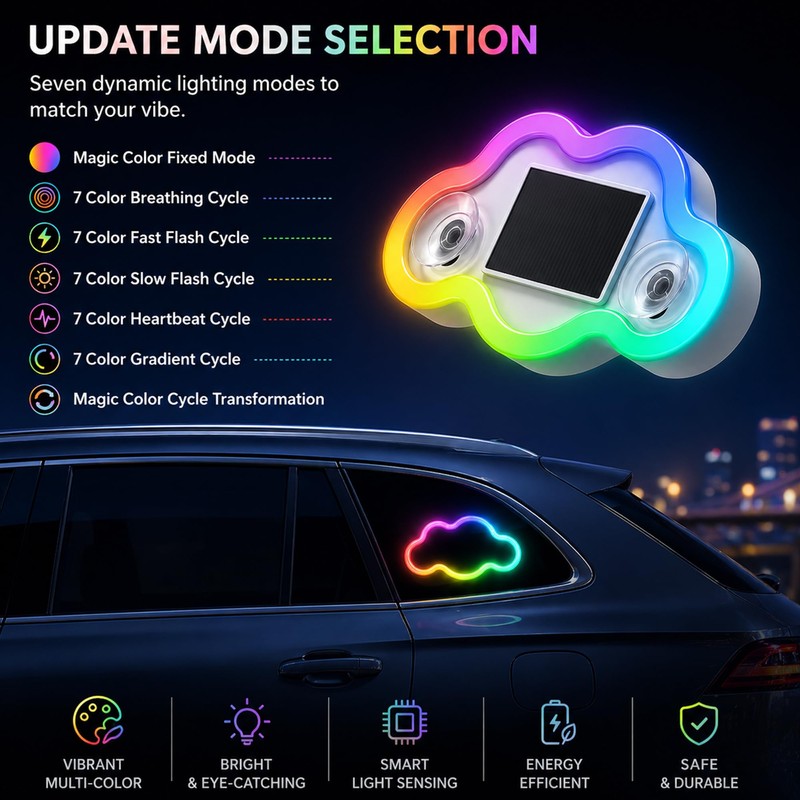 Solar Powered Car Ambient Lights