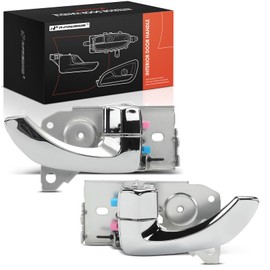 A-Premium Inside Interior Door Handles Compatible with Kia Sorento 2003-2009, Chrome, 2-PC Set, Front Driver and Passenger Side