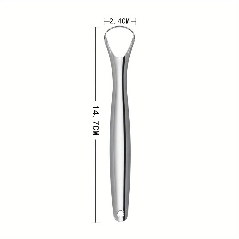 Stainless Steel Tongue Scraper for Daily Oral Care – Spoon-Shaped