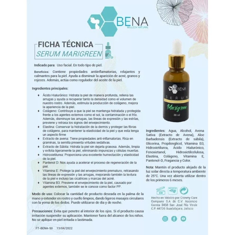 BENA Kit Carbon Activado Con Serum Y Tonico Niacinamida Bena