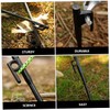 Outanaya 4pcs Iron Tent Pegs Ground Stakes for Camping Beach