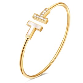 APUUESN 925 Sterling Silver Bracelet and Ring Set for Women Silver/Gold/Rose Gold - Elegant Jewellery Set Made of 925 Silver, Perfect as a Gift for Girlfriend, Birthday or Special Occasions, Sterling