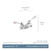 Moen Commercial M-Bition Chrome Two-Handle Centerset Bathroom Faucet 1.5 GPM,