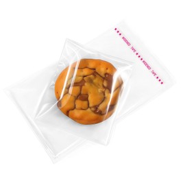 Thick Self Sealing Clear Cellophane Bags Self Adhesive 5x7 Inches Cookie Bags Resealable Cello bags for Packaging Cookies Party Favor 100PCS-3.2Mil