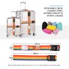 Travistar 4 Pack Luggage Straps for Suitcases, Adjustable Lockable Suitcase