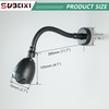 SUBEIXI Adjustable Shower Arm with High Pressure Shower Head, Powerful