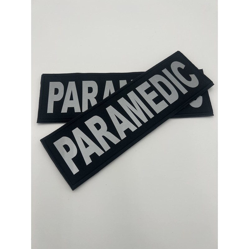 REDEMPTION TACTICAL 2 Pack Paramedic 3x10 Reflective Patches for Front