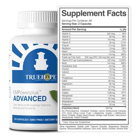 Truehope Truehope EMPowerplus Advanced Multivitamin for Women and Men - Broad-Spectrum Essential Multivitamin and Chelated Minerals to Support Cognitive Functions - Original Formulation - 120 Capsules