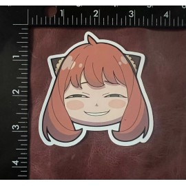 Spy+ Spy x Family Anime assorted characters 3.5" sticker indoor/outdoor - Anya Forger