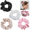 Nogeqi Pack of 4 Multifunctional Hair Scrunchies with Zip, Scrunchie