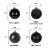 ZANZER 24Pcs 40mm Shiny Silver Christmas Tree Balls, Shatterproof Plastic